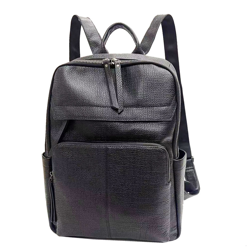 Leather Work Rucksack Mens - Large Man Genuine Leather Travel Backpack