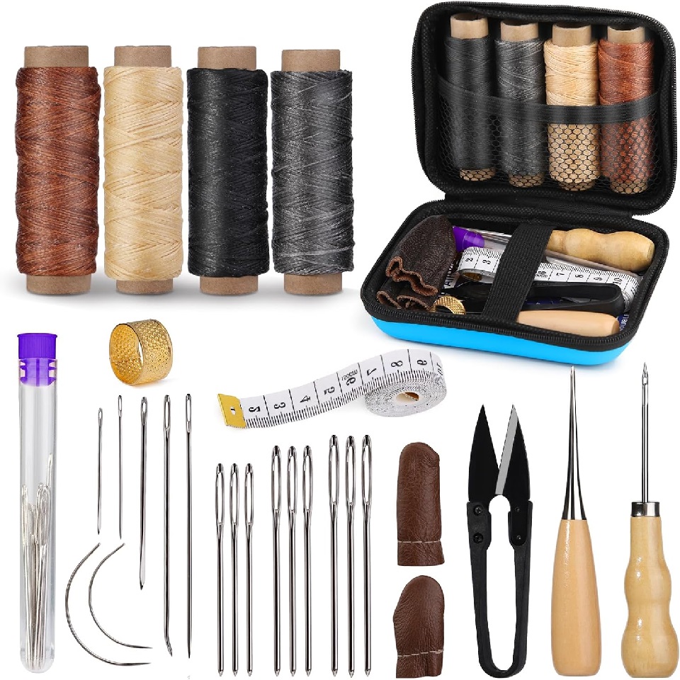 Leatherwork Kit - BUDDUR Leather Sewing Tools Kit With