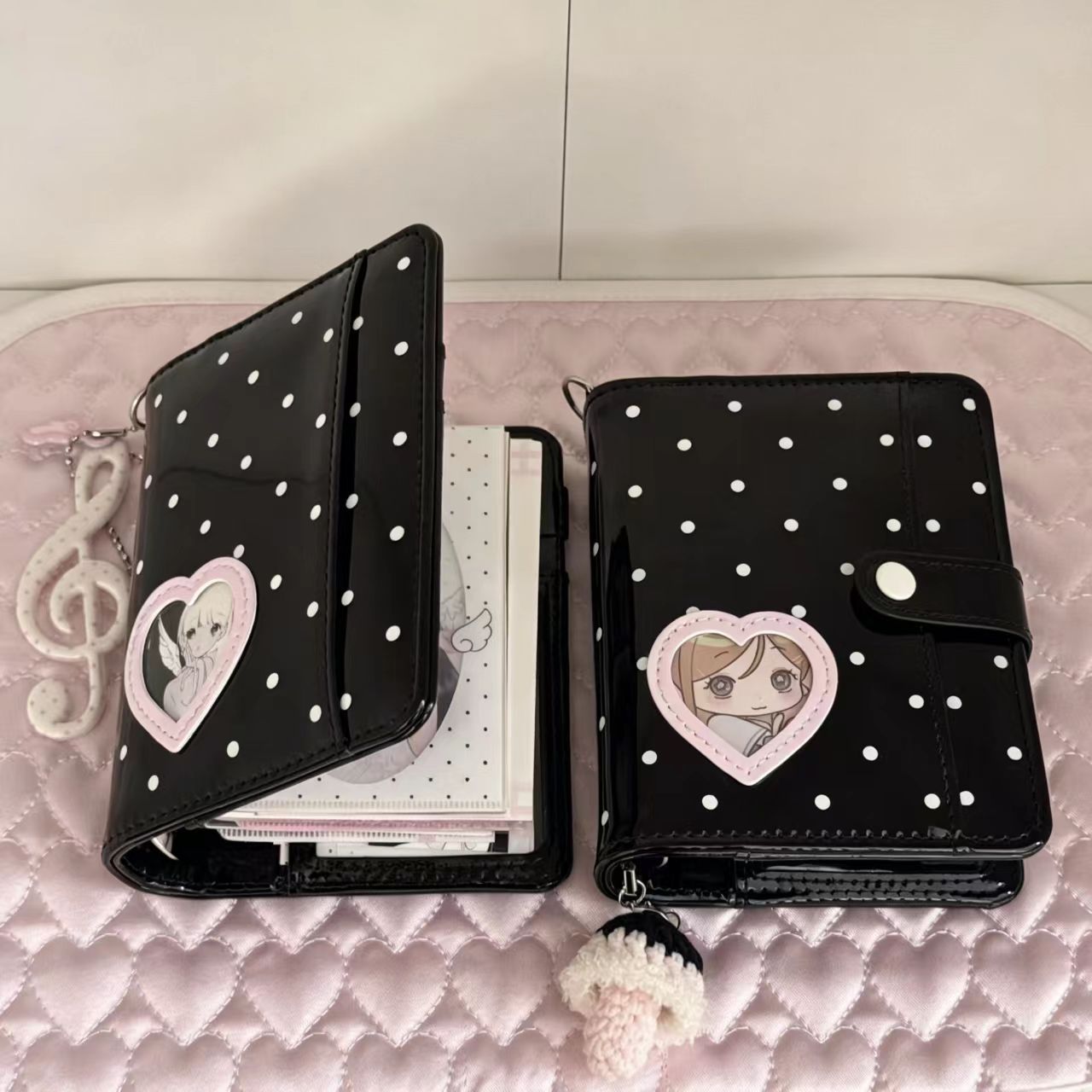 Leatherwork Books - Korean Style Polka Dot Heart M5