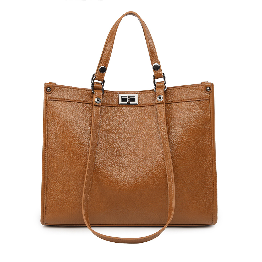 Leather Work Handbags For Women - Women Large Capacity Tote Bag PU