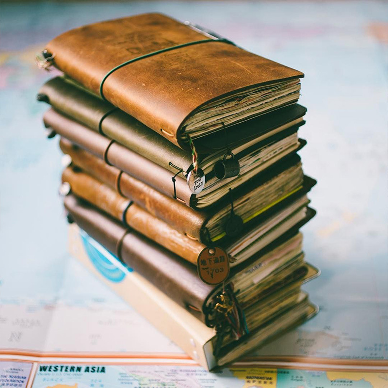 Leatherwork Books - Defective Retro Leather Cover Notebook Portable