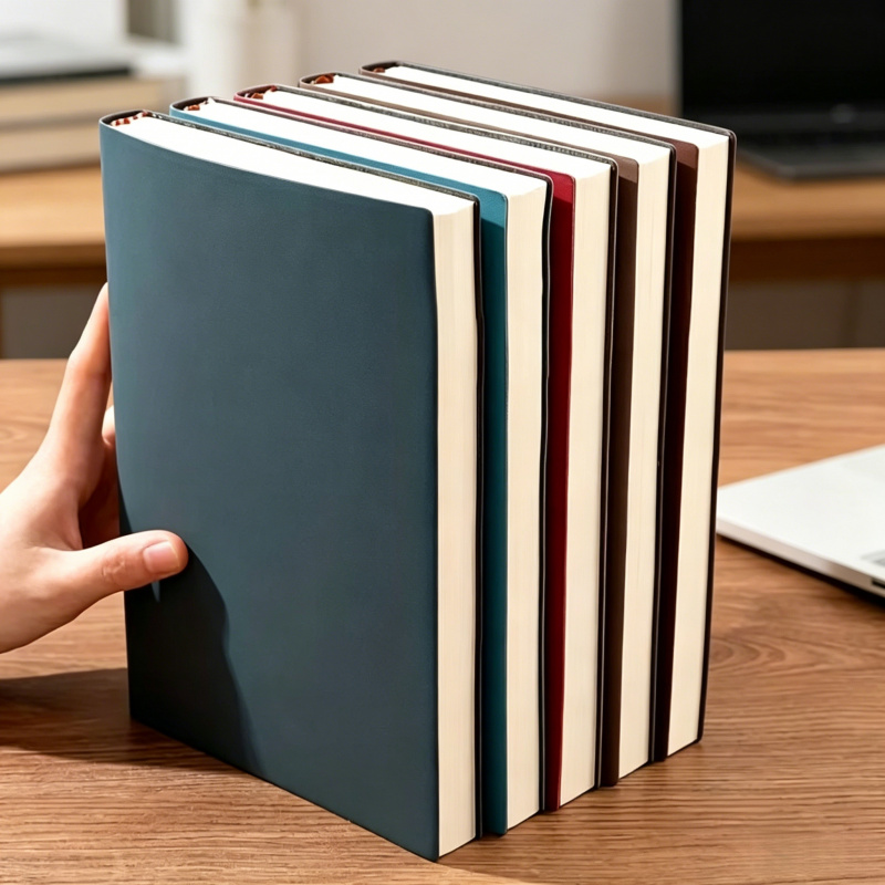 Leatherwork Books - A5 Soft Leather Notebook with 120