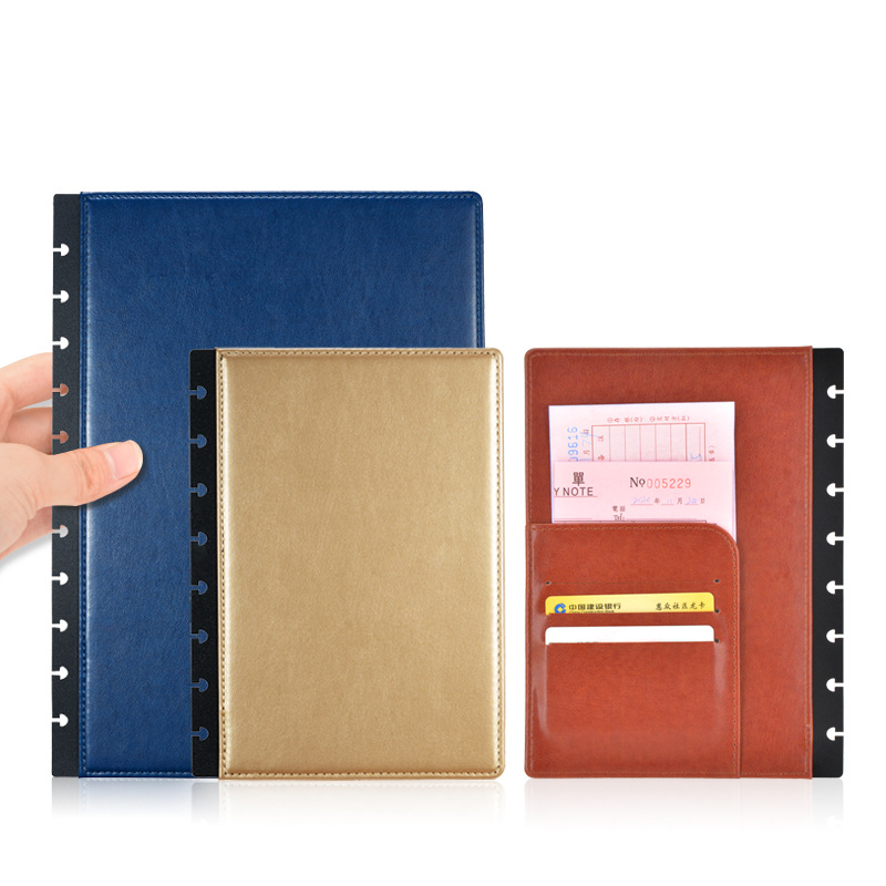 Leatherwork Books - Loose-leaf Leather Cover Mushroom Hole Notebook