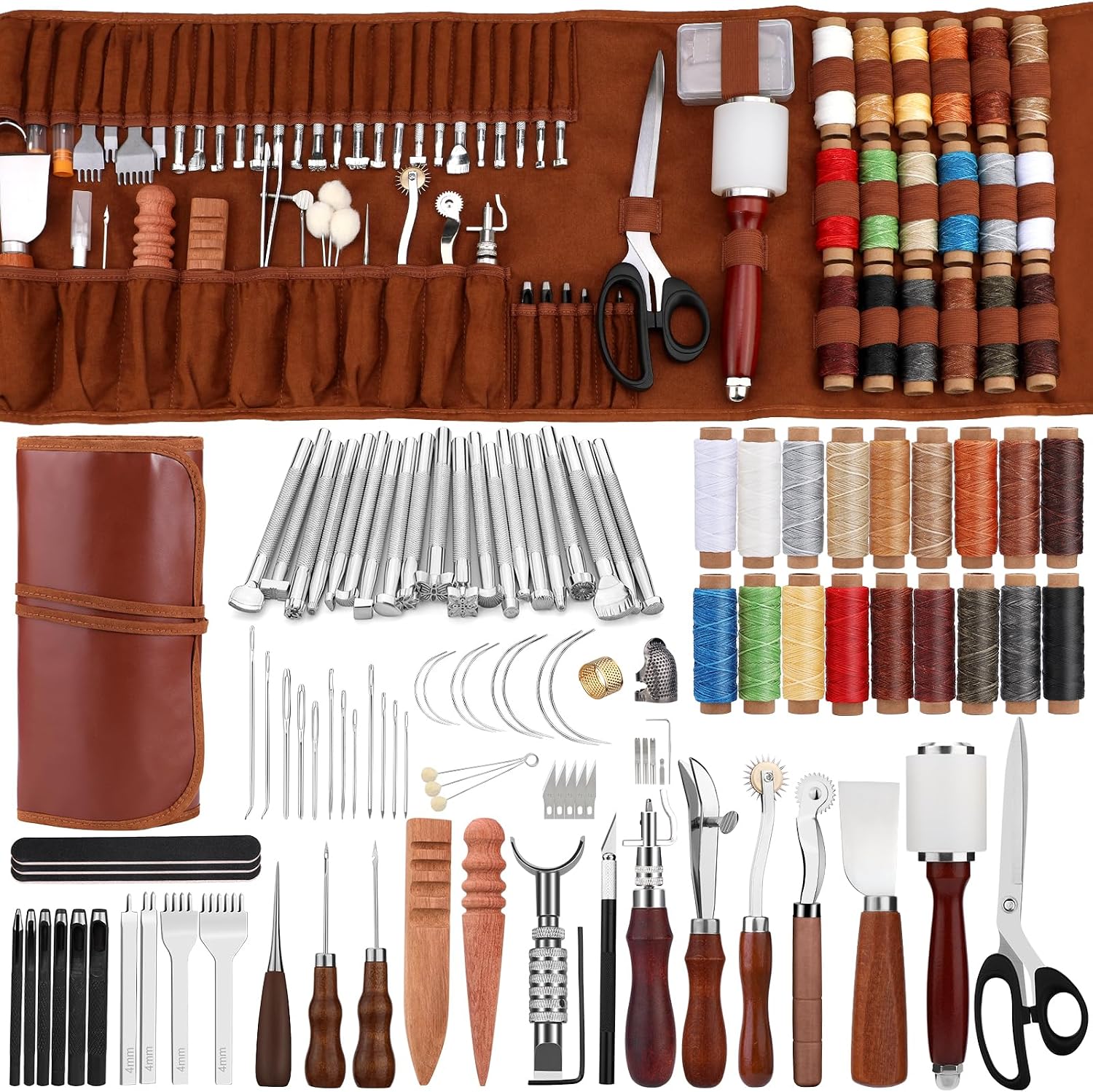 Leatherwork Essentials - Leather Working Tool Leatherworking Tool Kit