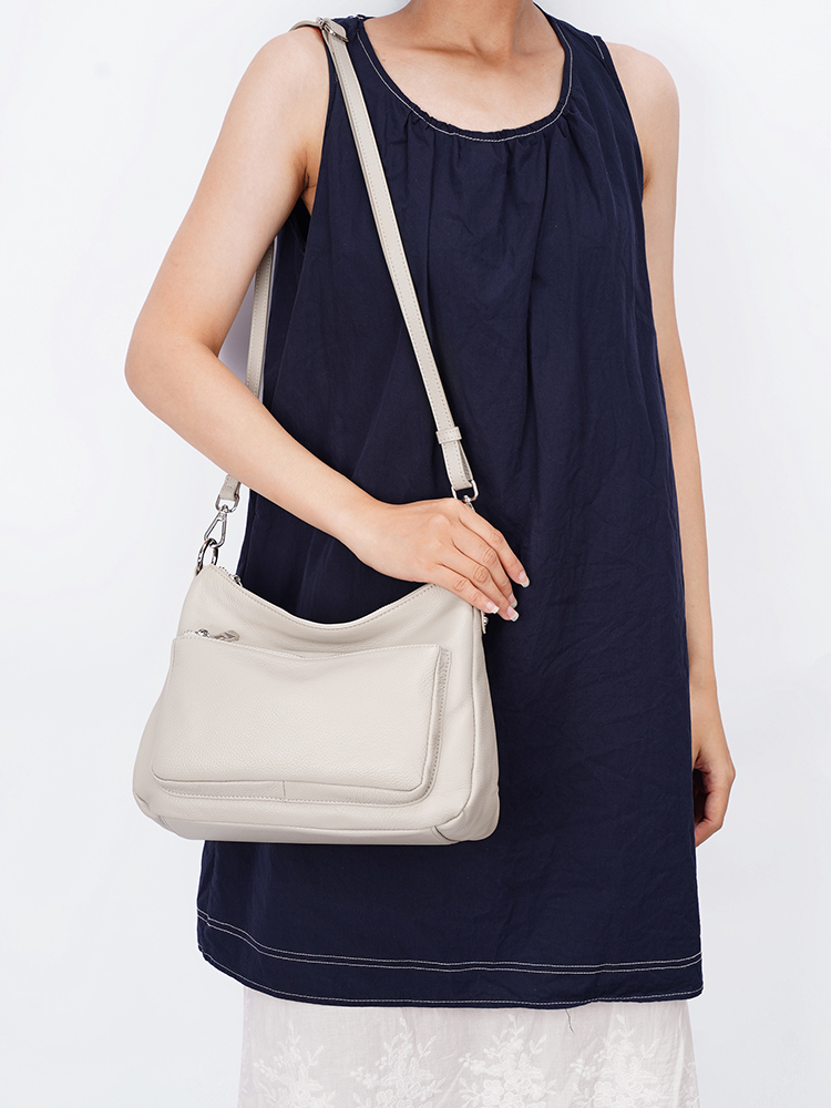 Zency Cowhide Leather Handbag  - Leather Work Handbags For Women recension och pris