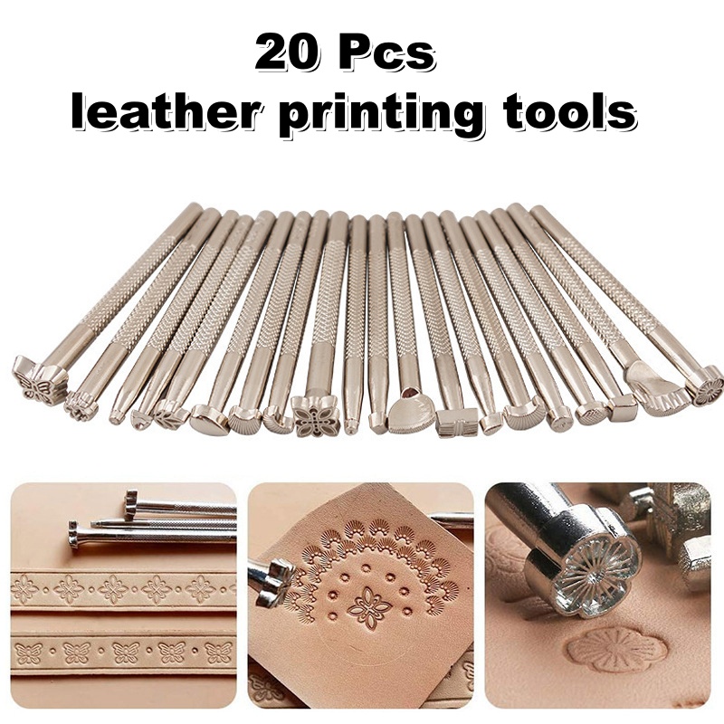 20Pcs Leather Stamping Tools L - Leatherwork Kit recension och pris