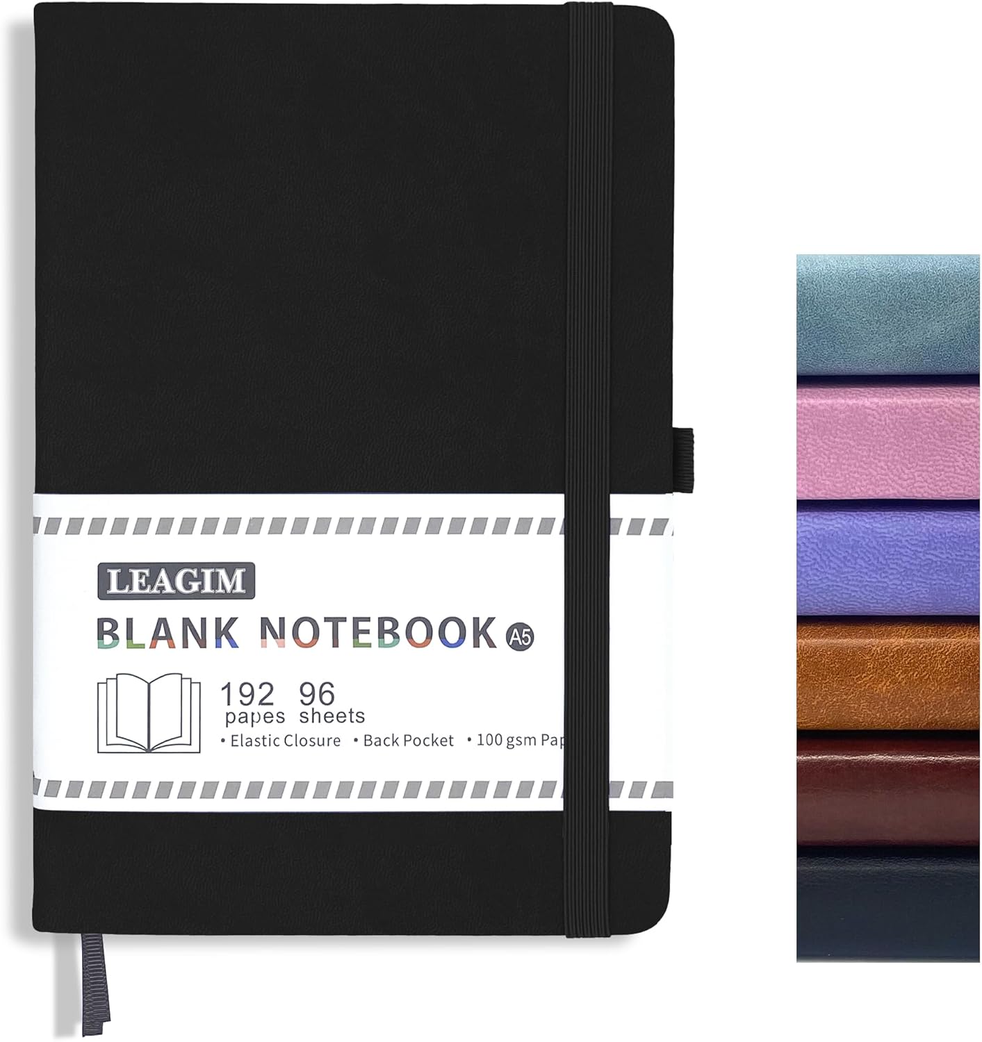 Blank Journal Notebook A5 192  - Leatherwork Images recension och pris