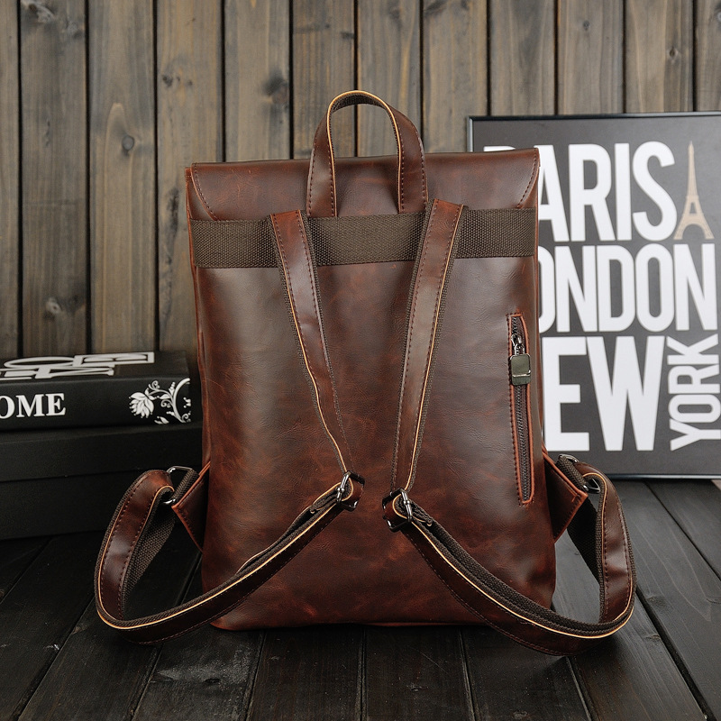 GOYN Men Vintage Leather Backp - Leather Work Rucksack Mens recension och pris