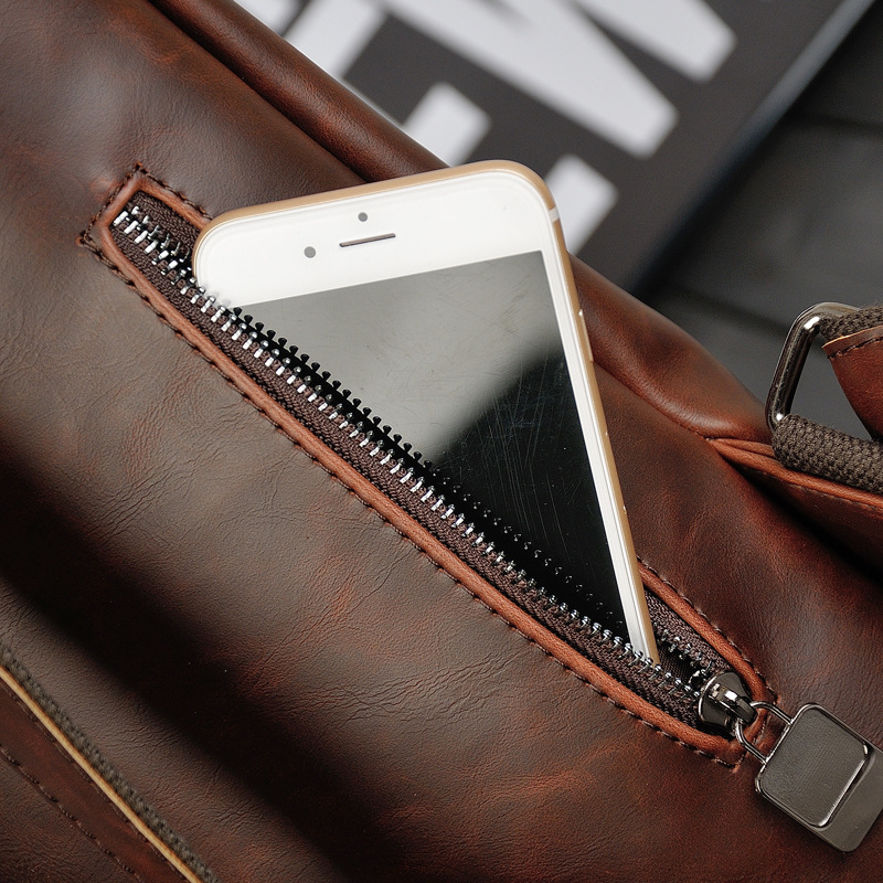 GOYN Men Vintage Leather Backp - Leather Work Rucksack Mens recension och pris