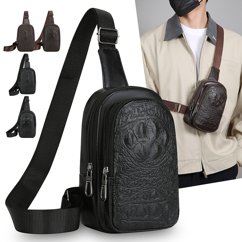 Versatile PU Leather Chest Bag - Leatherwork Essentials recension och pris