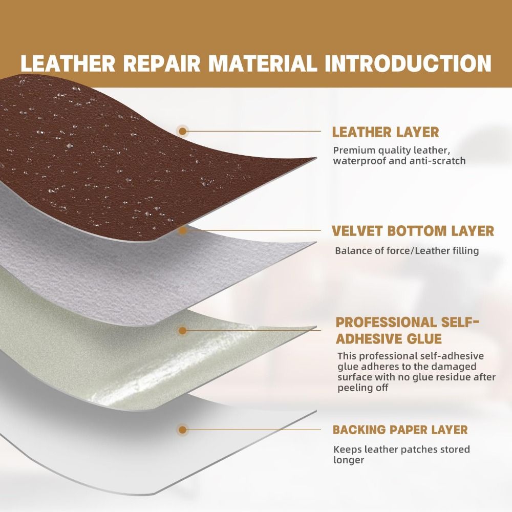 Self Adhesive Leather Repair P - Leatherwork Kit recension och pris