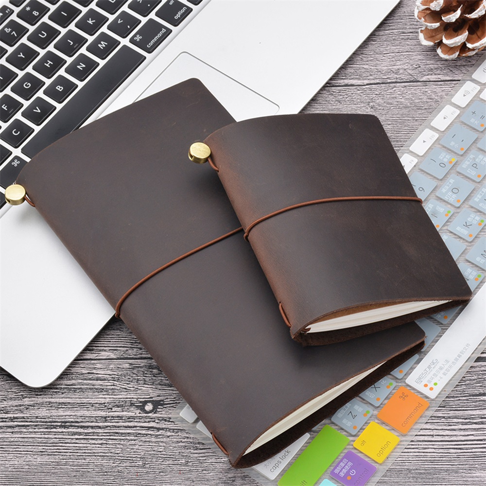 Genuine Leather Traveler Noteb - Leatherwork Books recension och pris