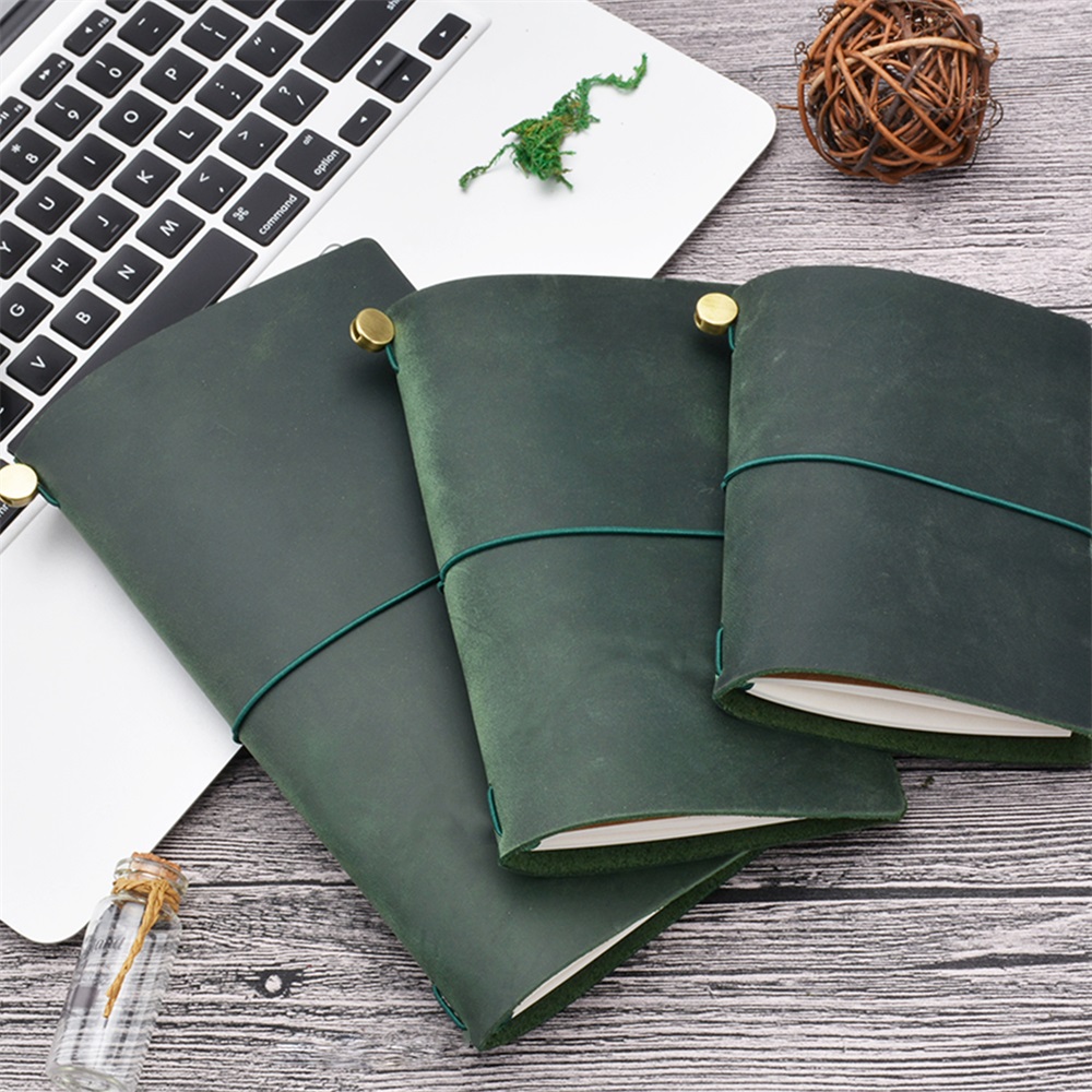 Genuine Leather Traveler Noteb - Leatherwork Books recension och pris