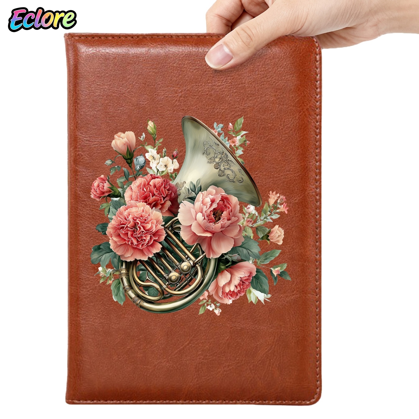 Floral PU Leather Journal with - Leather Work Diary Covers recension och pris