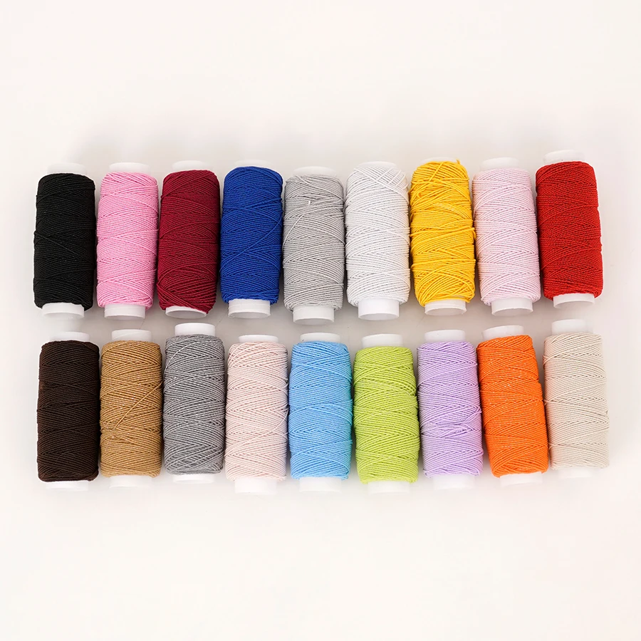 18-Color 0.6mm Ultra-Fine Elas - Waxed Thread Linen recension och pris