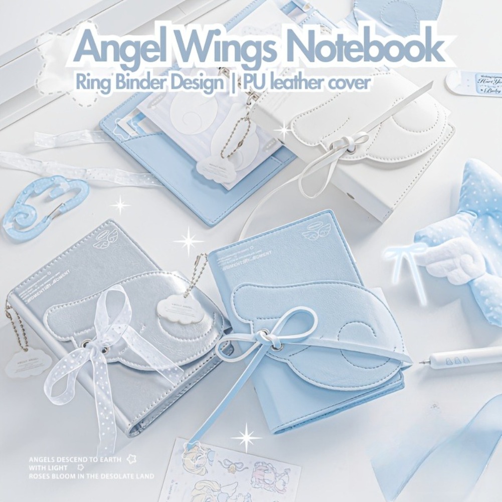 Kawaii Angel Wings Notebook A7 - Leatherwork Books recension och pris