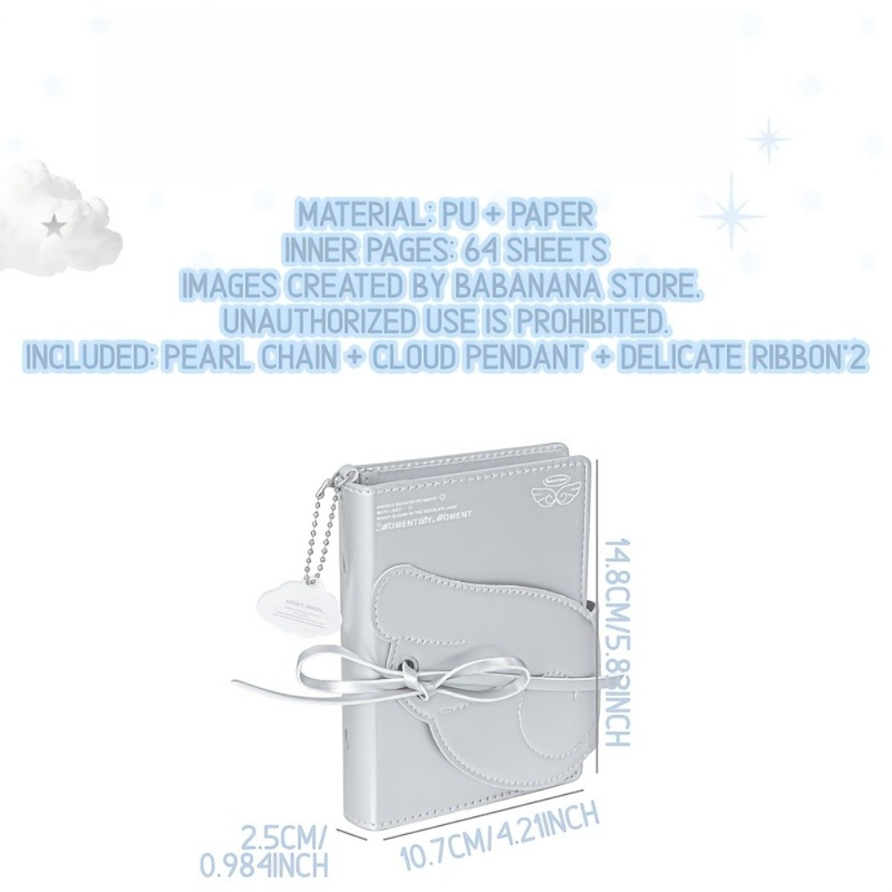 Kawaii Angel Wings Notebook A7 - Leatherwork Books recension och pris