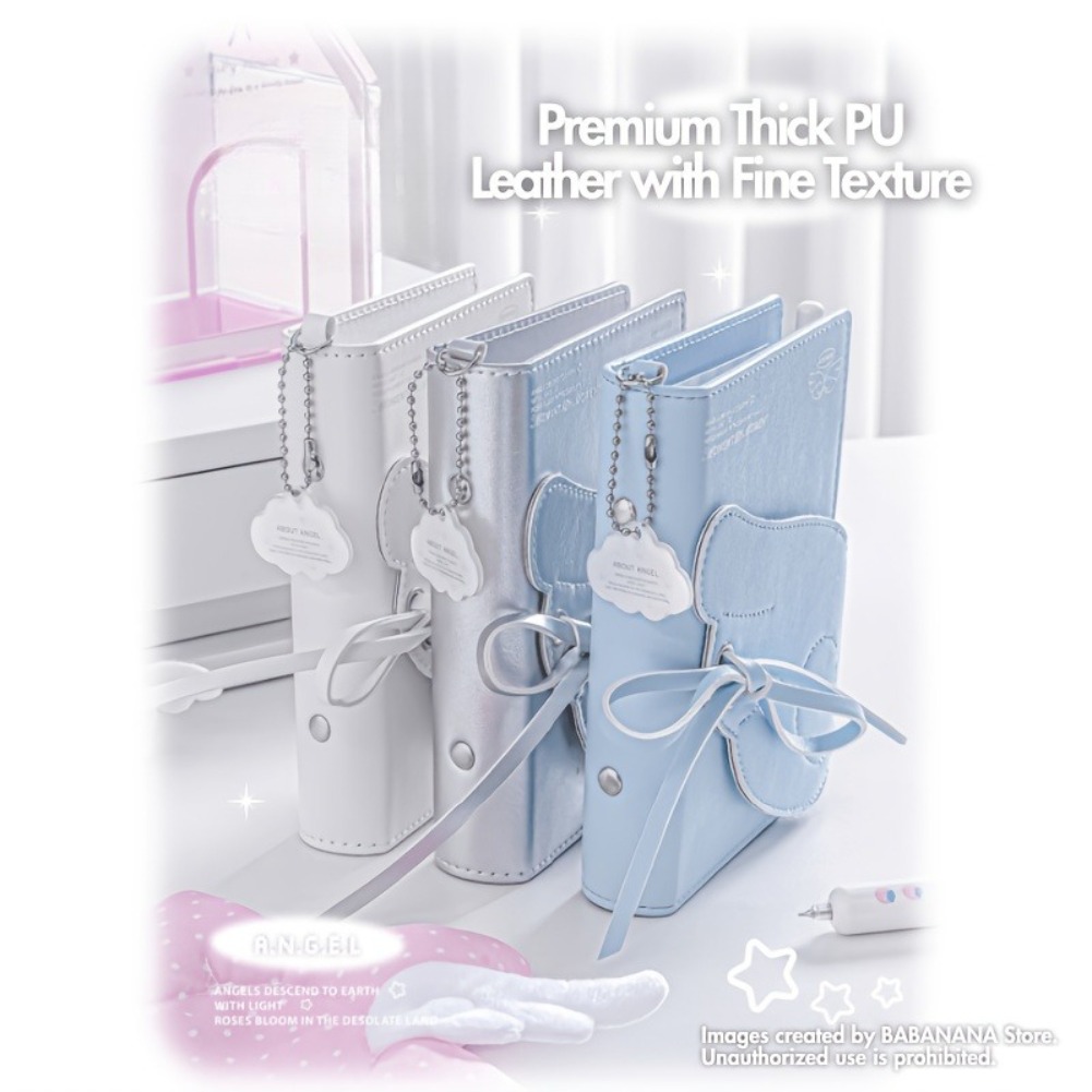 Kawaii Angel Wings Notebook A7 - Leatherwork Books recension och pris