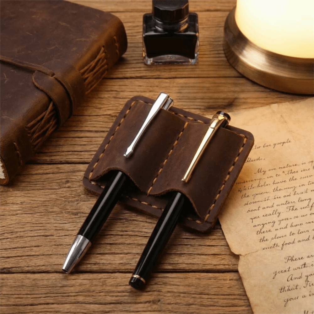Double Vintage Leather Pen Loo - Leatherwork Books recension och pris