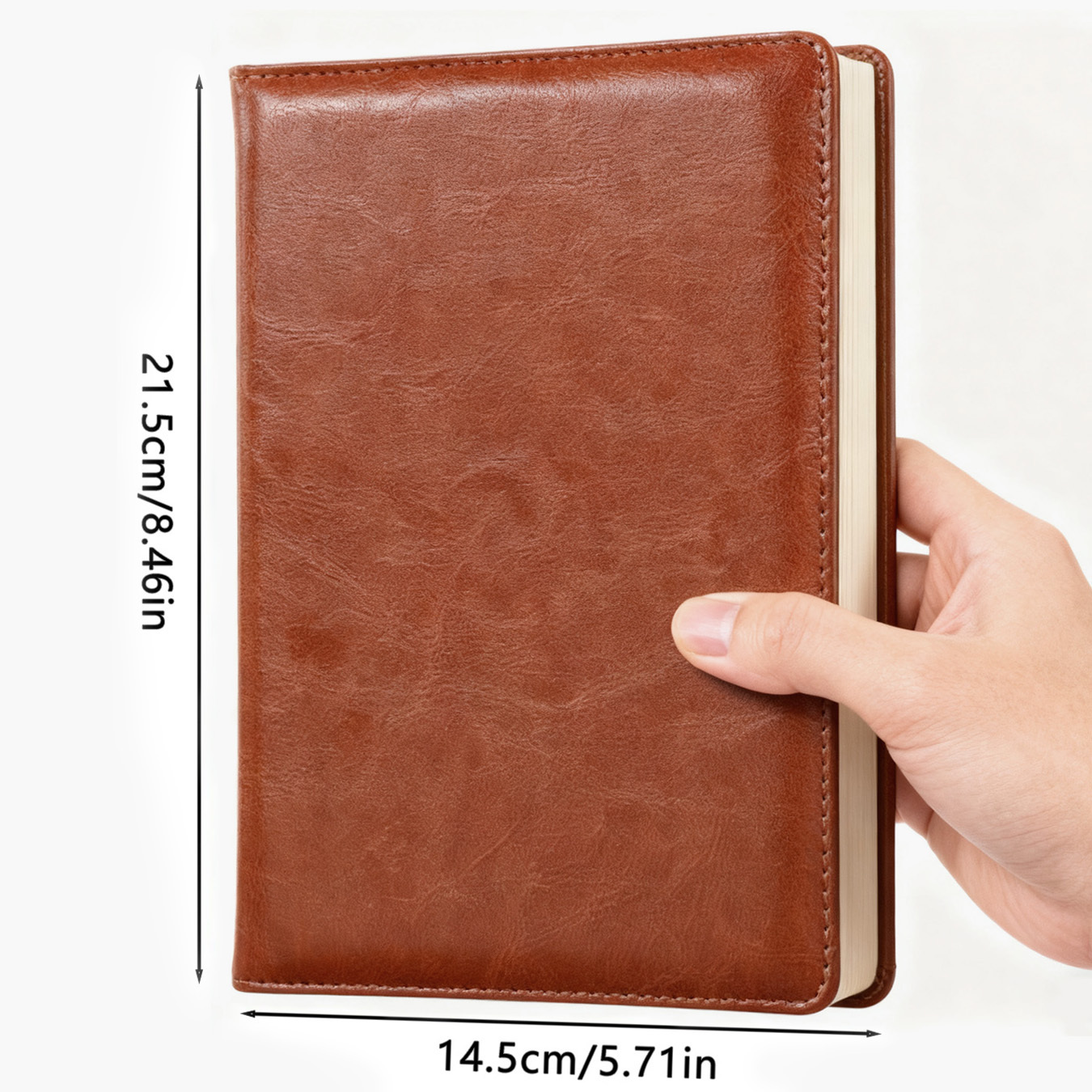 Hand Drawn Heart Retro Leather - Leather Work Diary Covers recension och pris
