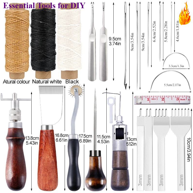 KRABALL Leather Craft Tool Kit - Leatherwork Repairs recension och pris