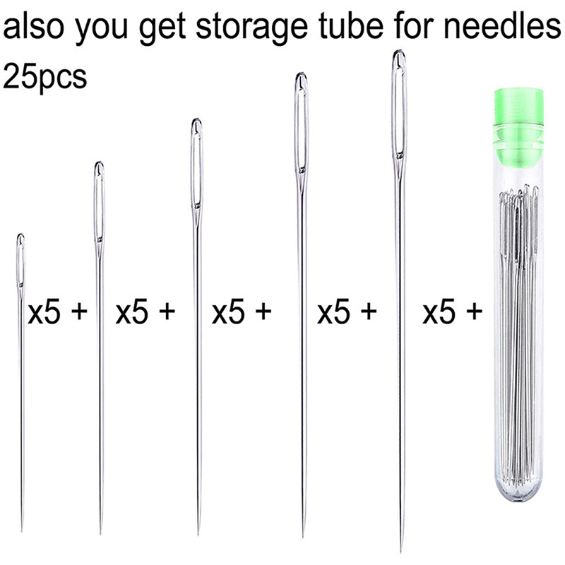 25 Pcs Large Eye Stitching Nee - Leatherwork Kit recension och pris