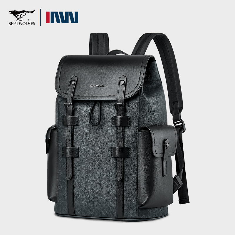 Septwolves High Quality Busine - Leather Work Rucksack Mens recension och pris