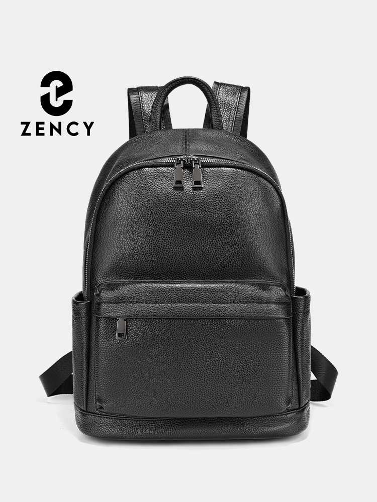 Zency Men Backpack Cow Leather - Leather Work Rucksack Mens recension och pris