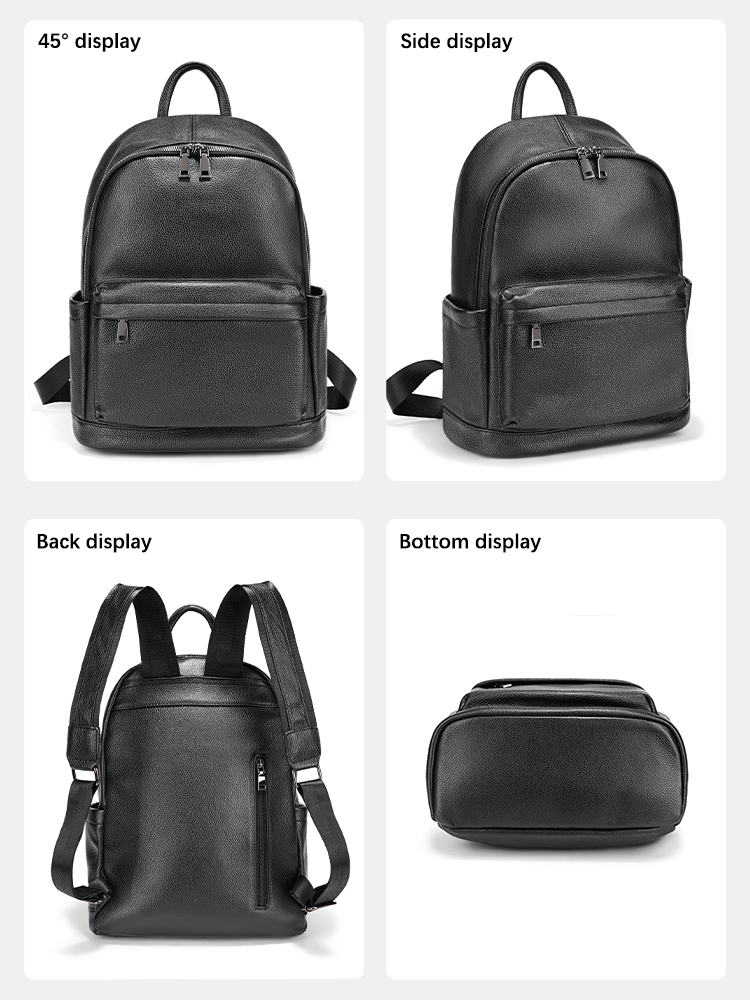 Zency Men Backpack Cow Leather - Leather Work Rucksack Mens recension och pris